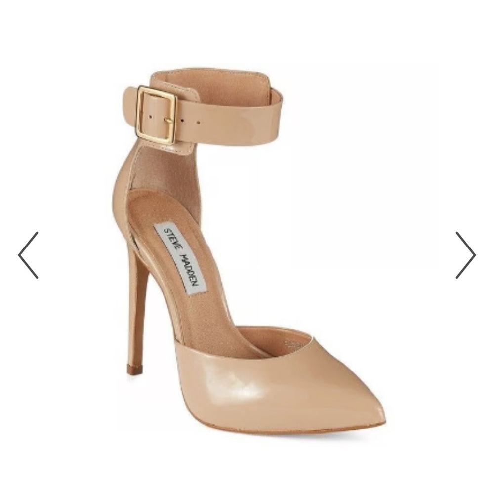 Steve Madden Nude Ankle Strap Heels